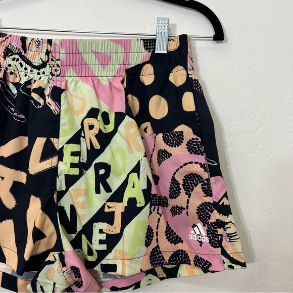 adidas x farm Rio Shorts Running Athletic Jungle Leopard Rio De Janeiro Size S - Picture 7 of 13
